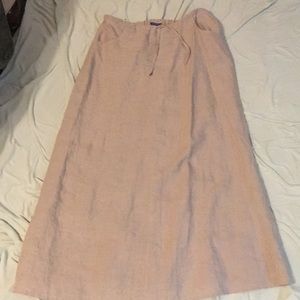 Pockets  light khaki long skirt size M